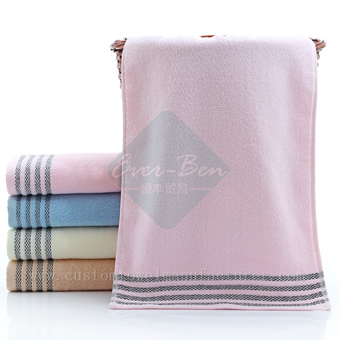 China extra large bath towels Exporter Custom Pink Cotton Hand Towel Gifts Factory